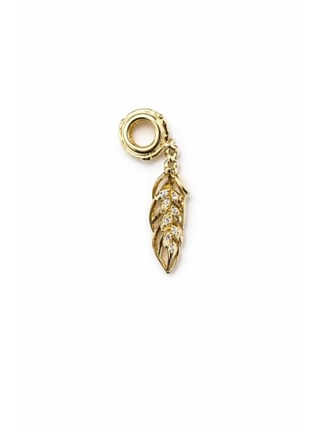 Acquista ora charm foglia gold su elefantebianco.jewelry