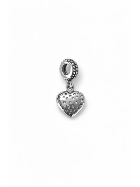 Acquista ora charm pendente cuore con punti luce su elefantebianco.jewelry