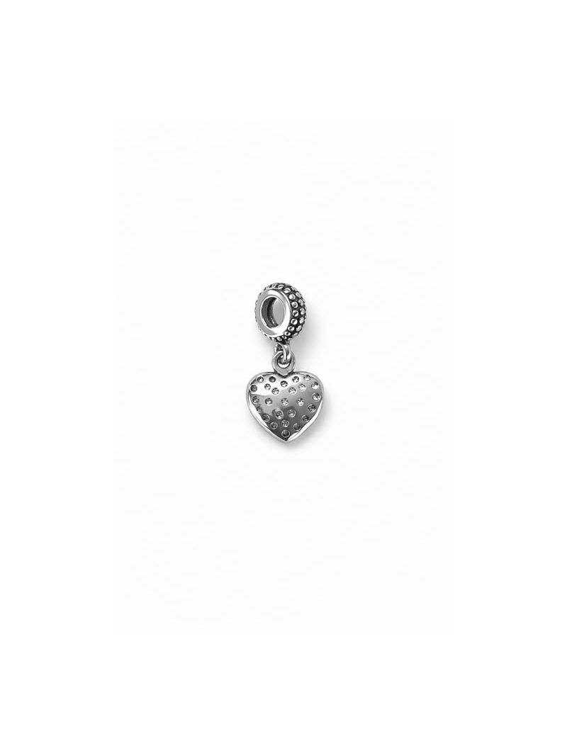 Acquista ora charm pendente cuore con punti luce su elefantebianco.jewelry