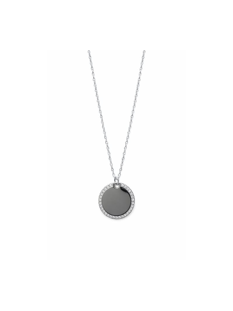 Acquista ora collana tonda contorni zirconati (incisione omaggio) su elefantebianco.jewelry