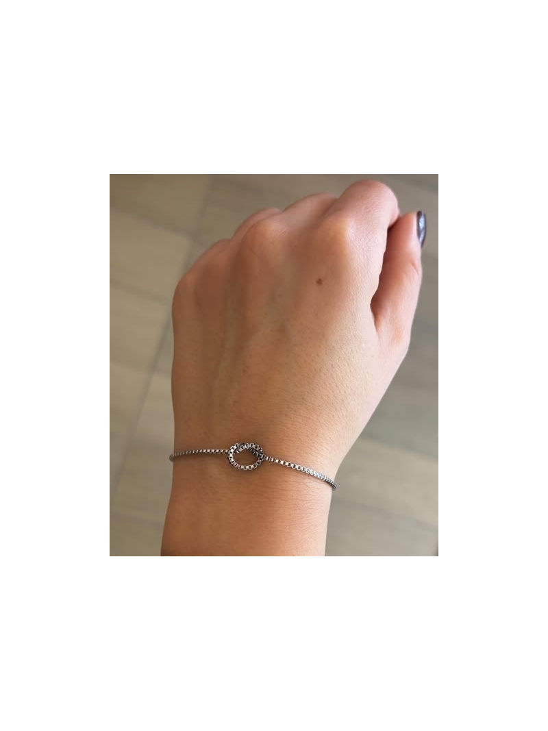 Acquista ora prenotazione bracciale saldato al polso nodo acciaio su elefantebianco.jewelry
