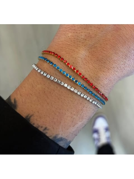 Acquista ora prenotazione bracciale saldato tennis acciaio su elefantebianco.jewelry