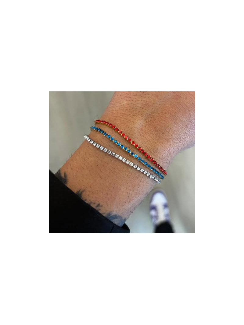 Acquista ora prenotazione bracciale saldato tennis acciaio su elefantebianco.jewelry