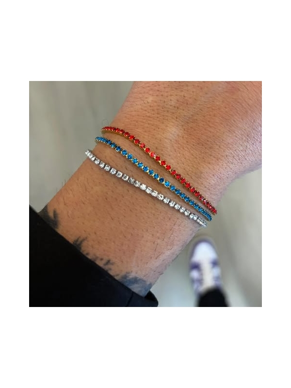 Acquista ora prenotazione bracciale saldato tennis acciaio su elefantebianco.jewelry