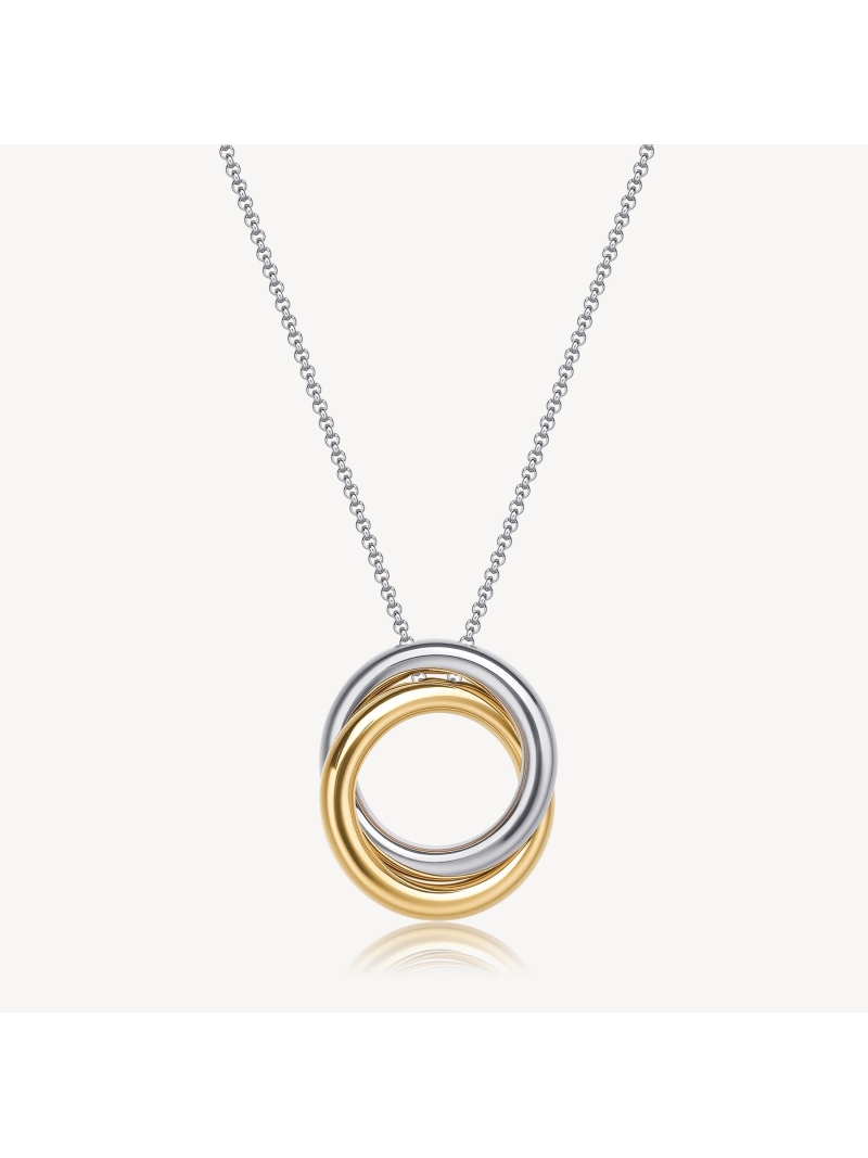 Acquista ora collana cerchi bicolore su elefantebianco.jewelry