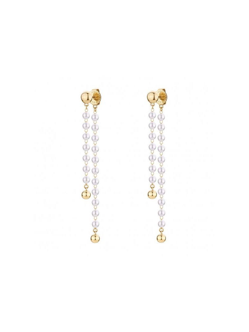 Acquista ora orecchini doppio filo perle su elefantebianco.jewelry