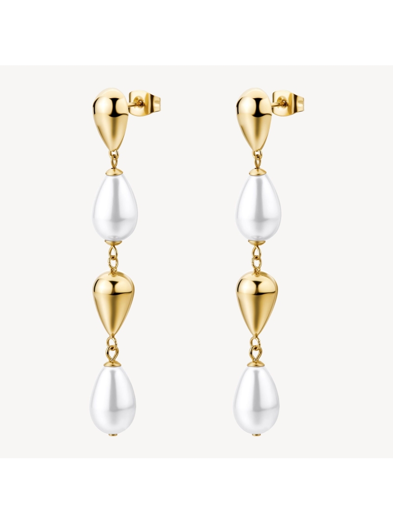Acquista ora orecchini goccia e perle su elefantebianco.jewelry