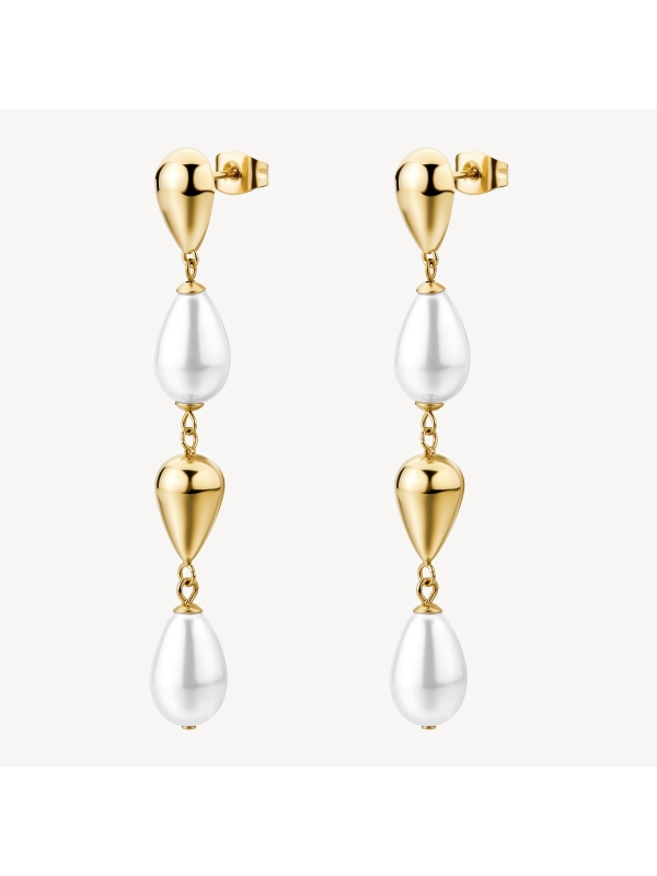 Acquista ora orecchini goccia e perle su elefantebianco.jewelry