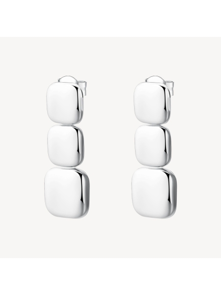 Acquista ora orecchini quadrati a scalare su elefantebianco.jewelry