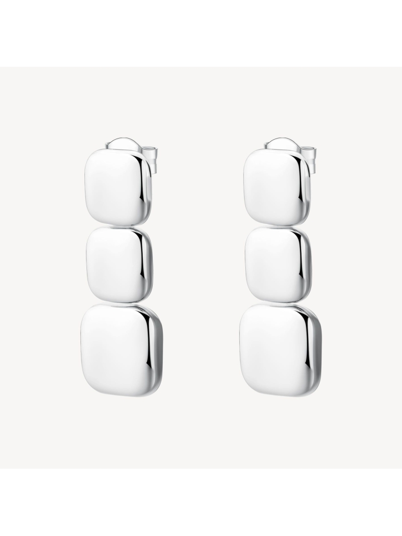 Acquista ora orecchini quadrati a scalare su elefantebianco.jewelry