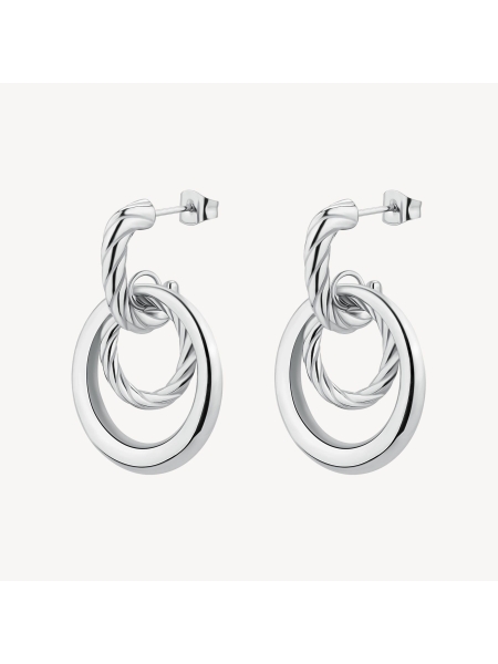 Acquista ora orecchini intreccio di cerchi su elefantebianco.jewelry