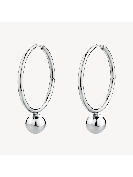 Acquista ora orecchini cerchi con sfera su elefantebianco.jewelry