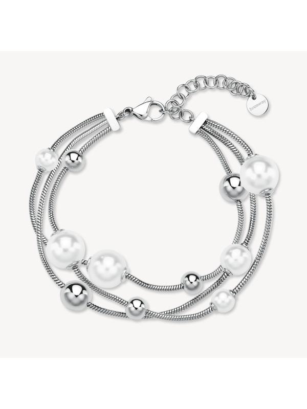 Acquista ora bracciale tre fili con perle su elefantebianco.jewelry