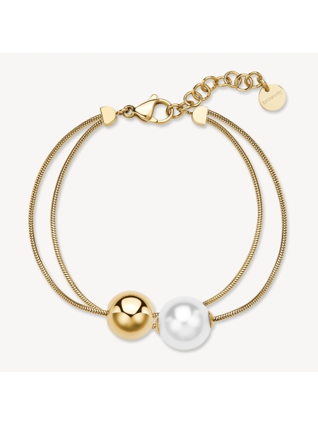 Acquista ora bracciale doppio filo perla e sfera su elefantebianco.jewelry 2