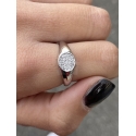 anello tondo luxury in argento 925%