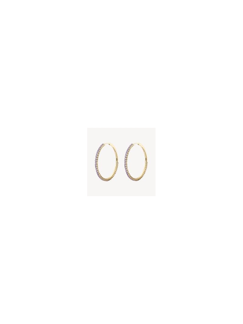 Acquista ora orecchini cerchio tennis su elefantebianco.jewelry