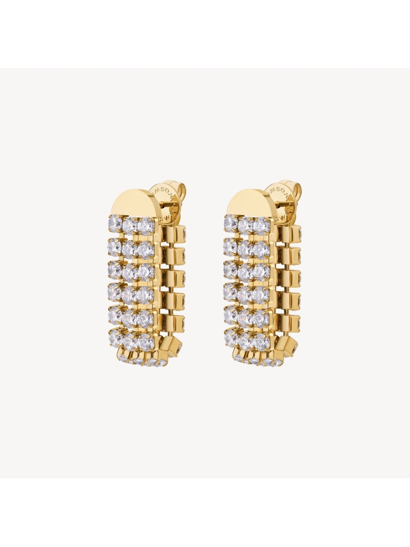 Acquista ora orecchini tre fili di zirconi su elefantebianco.jewelry
