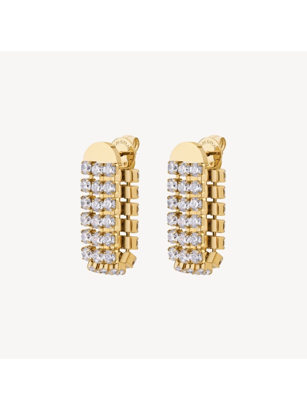 Acquista ora orecchini tre fili di zirconi su elefantebianco.jewelry