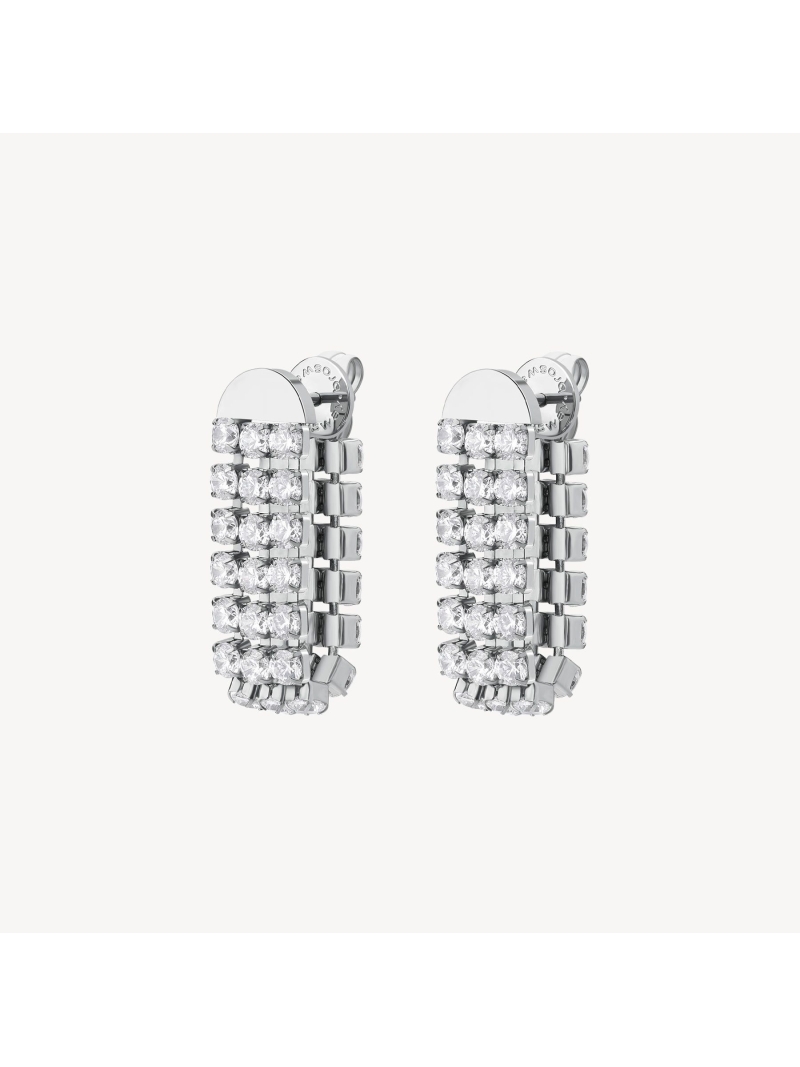 Acquista ora orecchini tre fili di zirconi su elefantebianco.jewelry