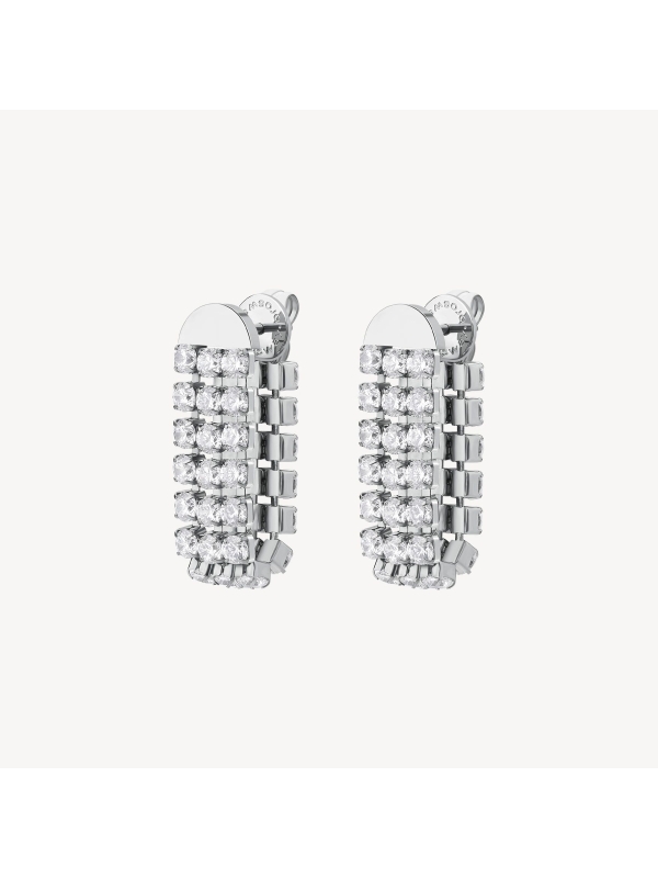 Acquista ora orecchini tre fili di zirconi su elefantebianco.jewelry