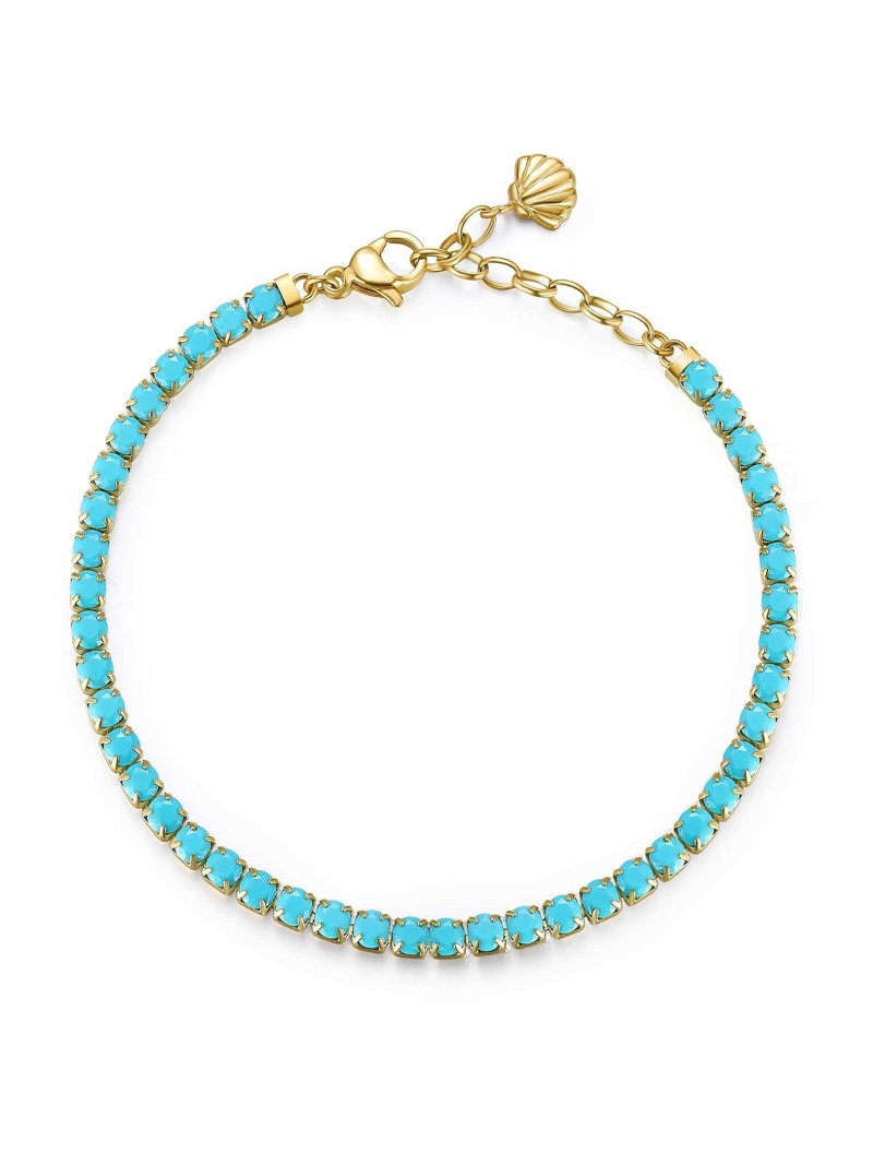 Acquista ora bracciale tennis azzurro su elefantebianco.jewelry