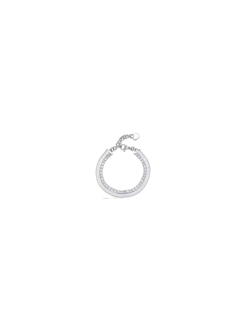 Acquista ora bracciale doppio filo tennis e snake su elefantebianco.jewelry