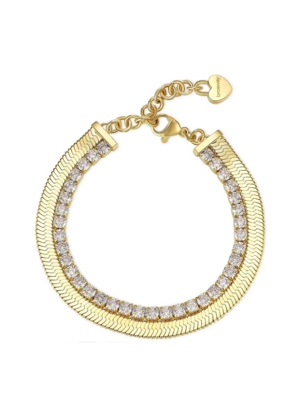 Acquista ora bracciale doppio filo tennis e snake su elefantebianco.jewelry