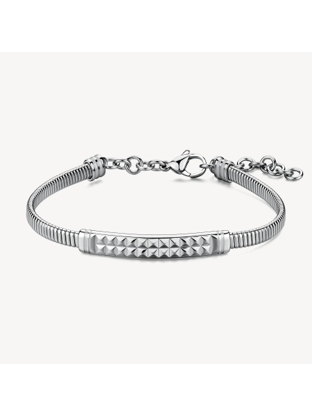 Acquista ora bracciale snake targa martellata piccolo su elefantebianco.jewelry