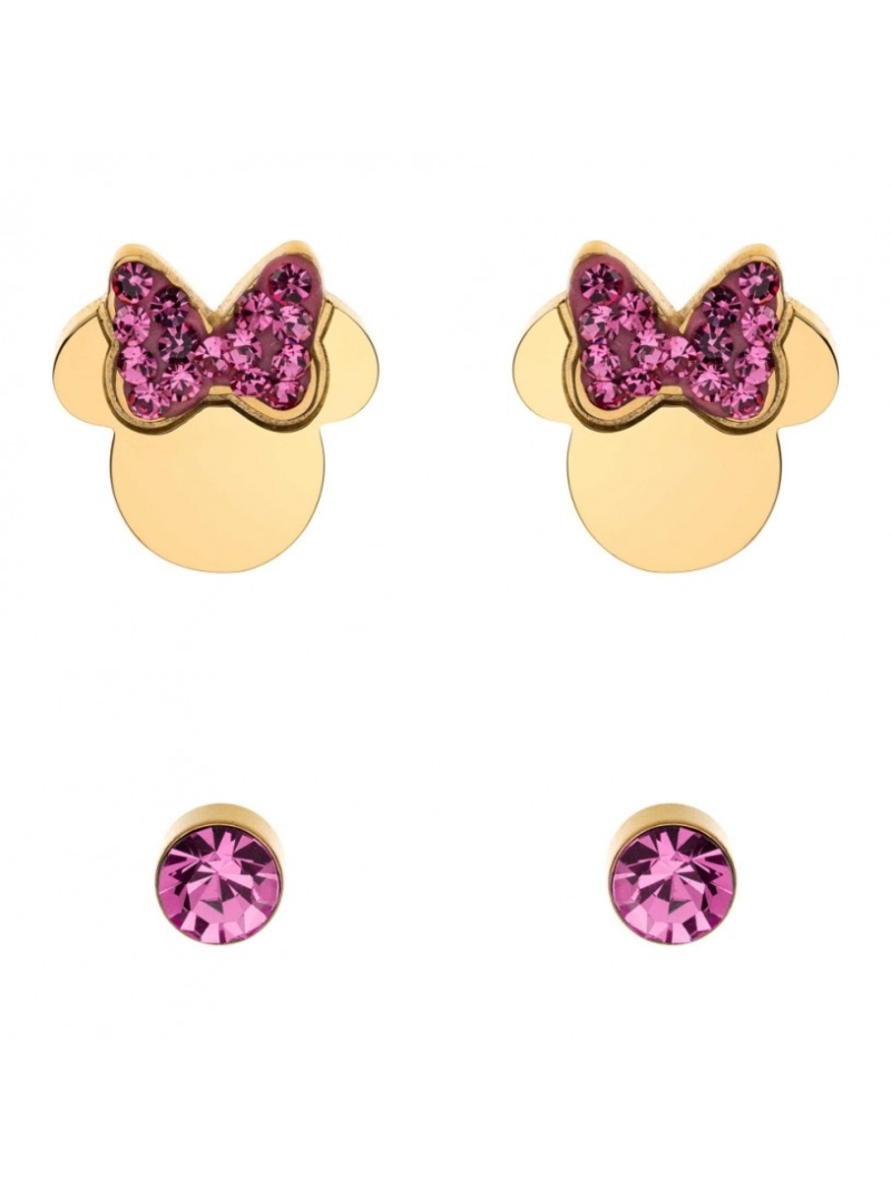 Acquista ora orecchini minnie zirconati 2 coppie disney su elefantebianco.jewelry