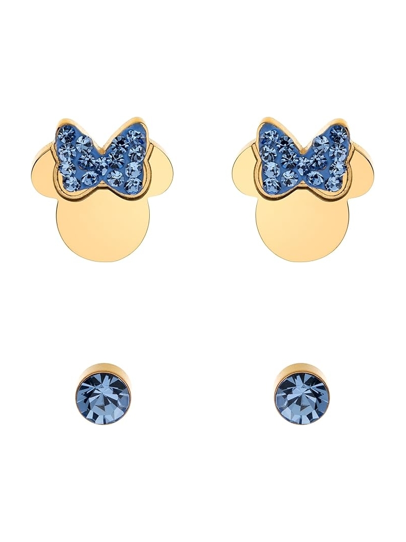 Acquista ora set orecchini minnie zirconati blu disney su elefantebianco.jewelry
