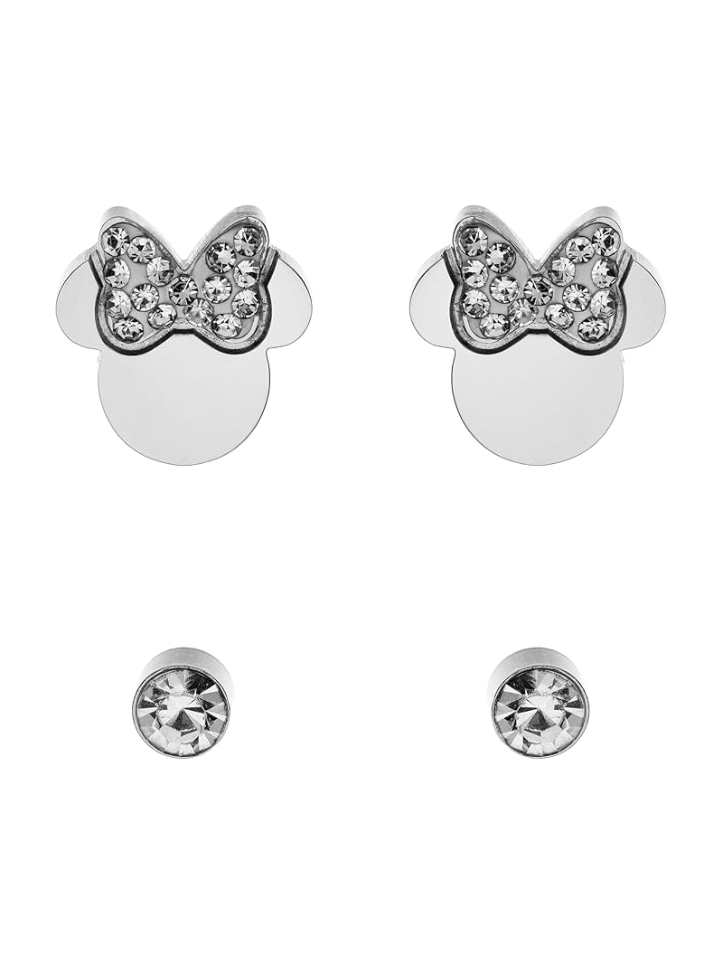 Acquista ora set orecchini minnie zirconati bianchi disney su elefantebianco.jewelry