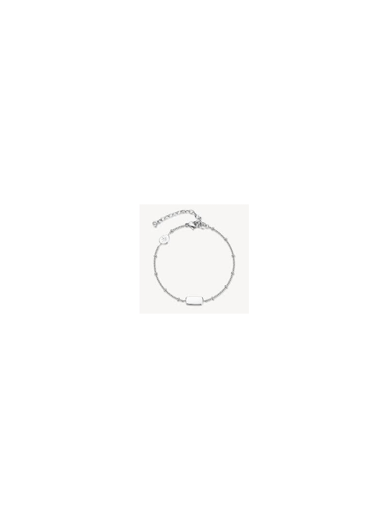Acquista ora bracciale pallinato con targa su elefantebianco.jewelry