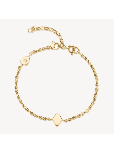 Acquista ora bracciale catena con piastrina su elefantebianco.jewelry