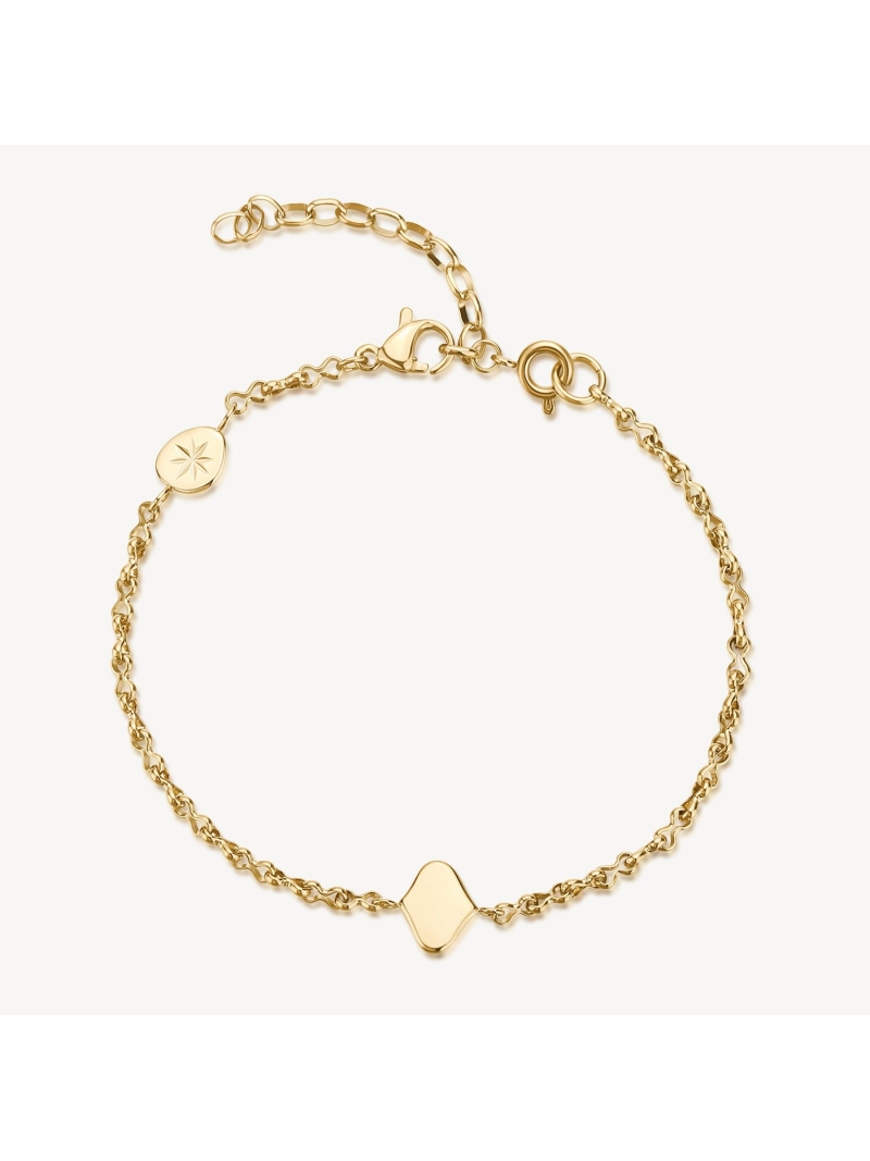 Acquista ora bracciale catena con piastrina su elefantebianco.jewelry