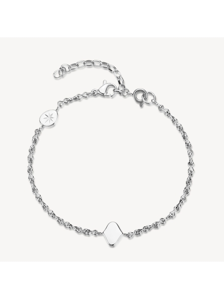 Acquista ora bracciale catena con piastrina su elefantebianco.jewelry 2
