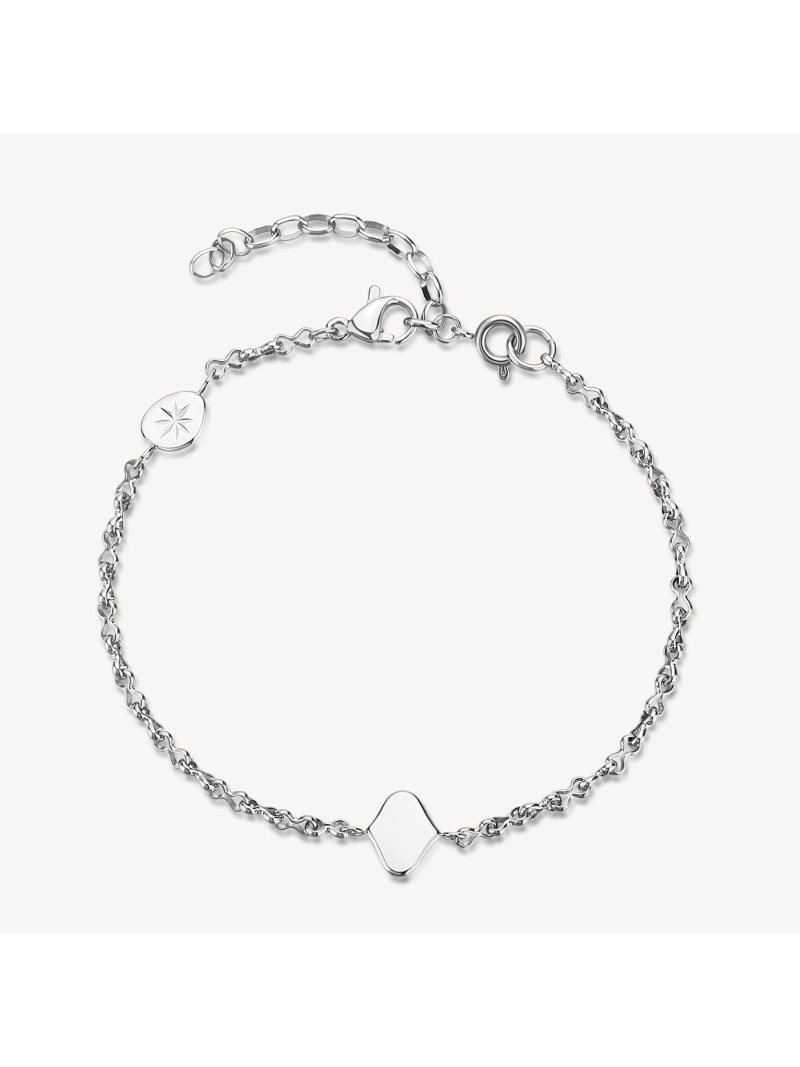 Acquista ora bracciale catena con piastrina su elefantebianco.jewelry