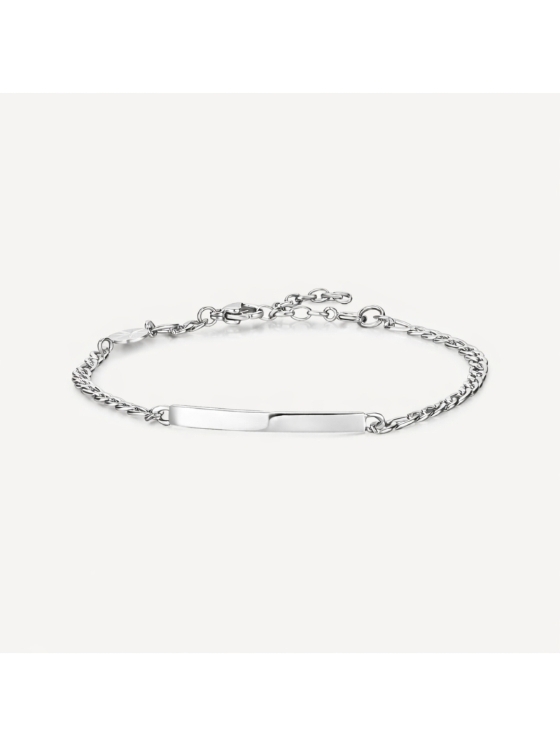 Acquista ora bracciale catena con piastrina su elefantebianco.jewelry