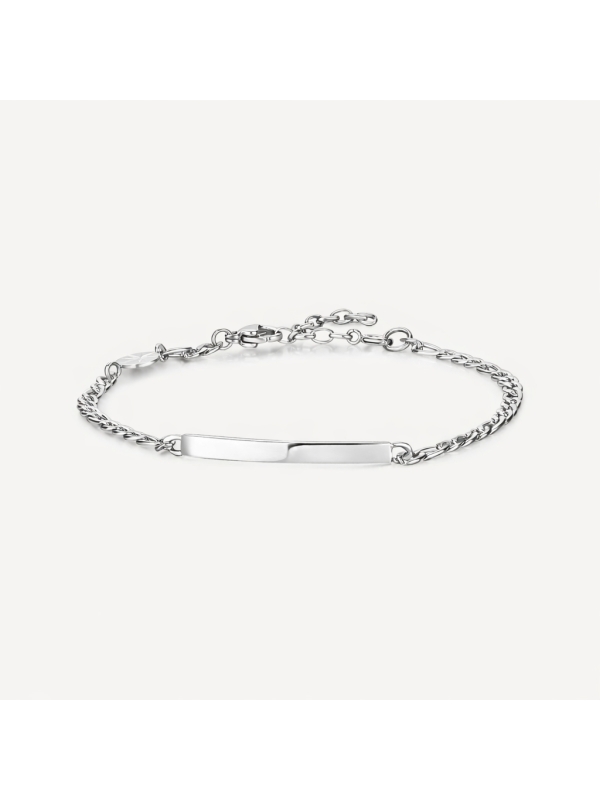 Acquista ora bracciale catena con piastrina su elefantebianco.jewelry