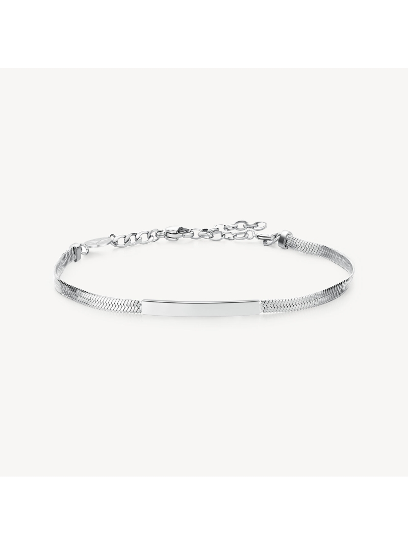 Acquista ora bracciale snake con piastrina su elefantebianco.jewelry