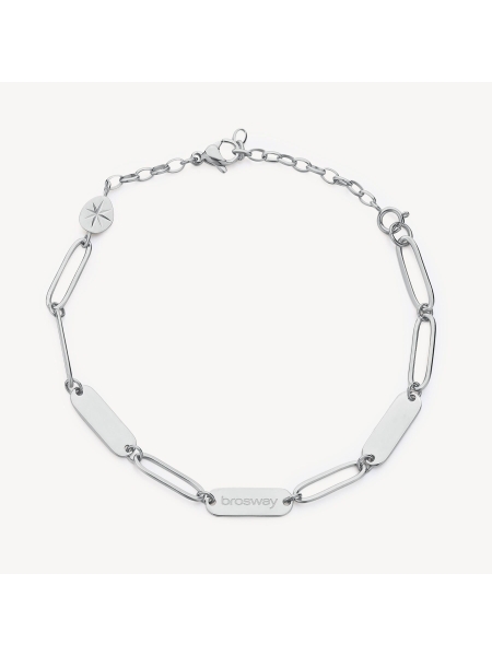 Acquista ora bracciale catena alternata con piastrine su elefantebianco.jewelry