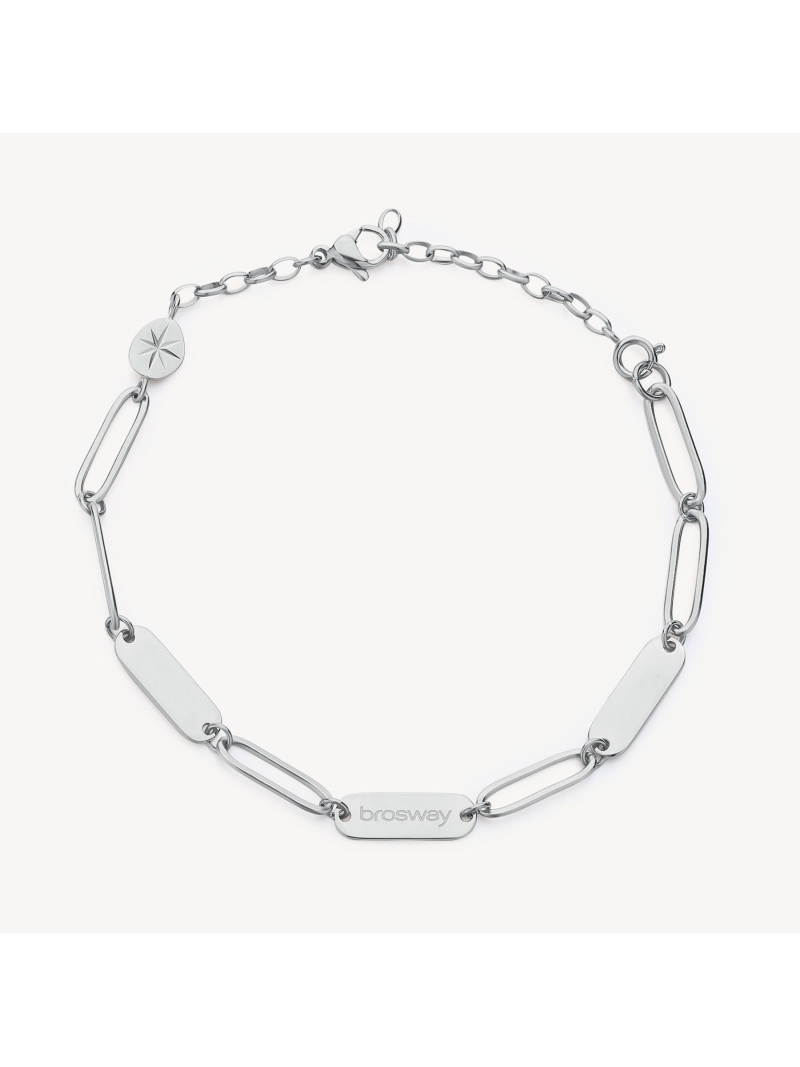 Acquista ora bracciale catena alternata con piastrine su elefantebianco.jewelry