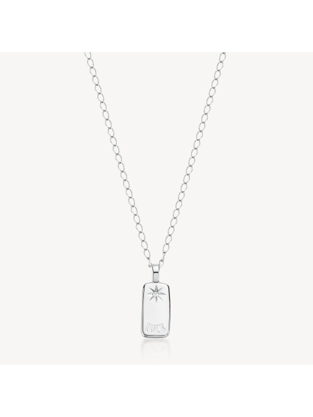 Acquista ora collana con targa luck su elefantebianco.jewelry
