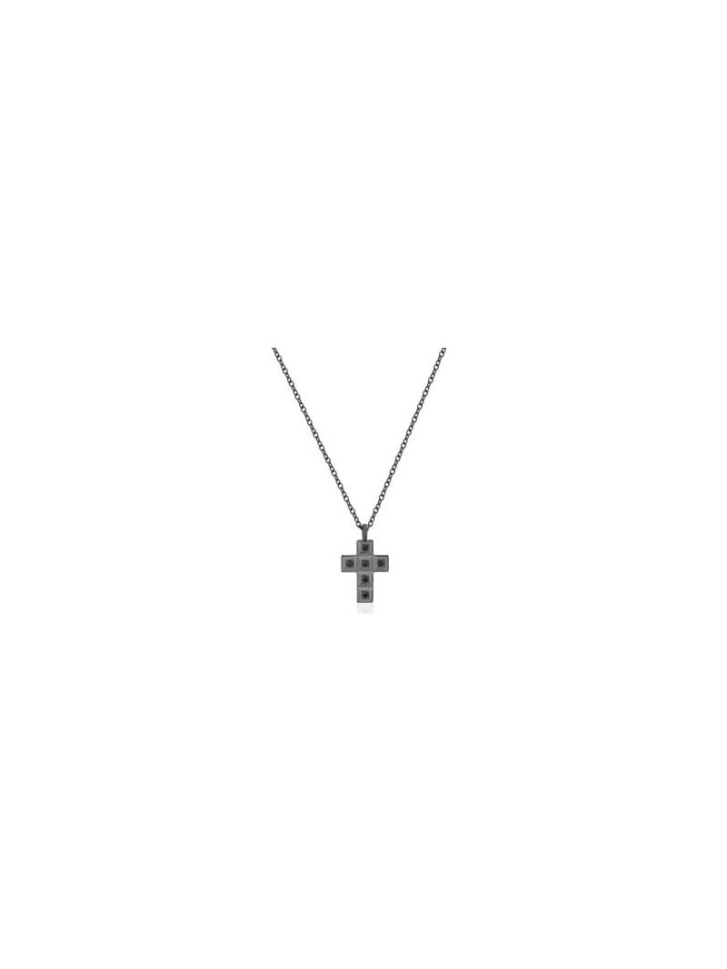 Acquista ora collana croce con zirconi su elefantebianco.jewelry
