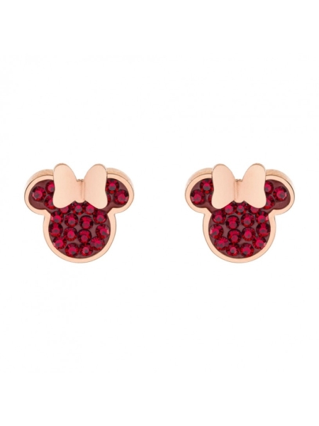 Acquista ora orecchini minnie zirconati rossi disney su elefantebianco.jewelry