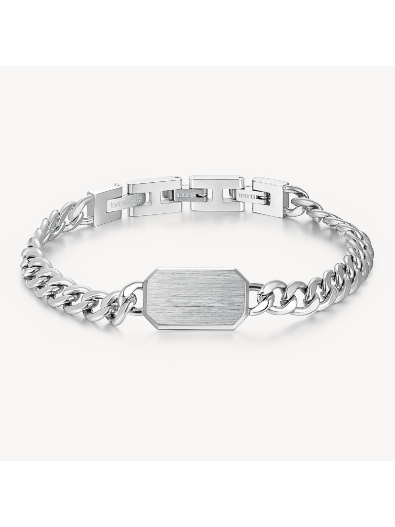 Acquista ora bracciale catena grumetta con targa su elefantebianco.jewelry