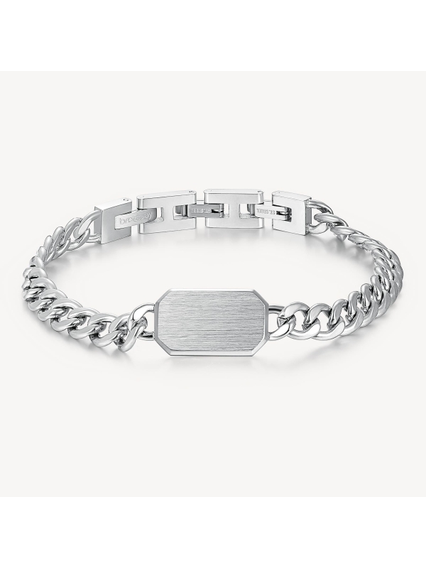 Acquista ora bracciale catena grumetta con targa su elefantebianco.jewelry
