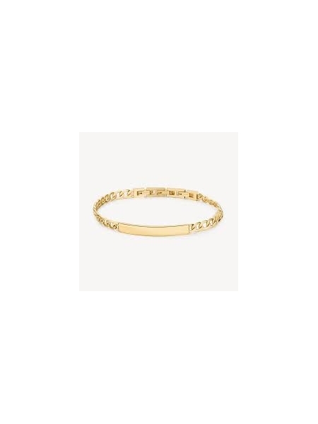 Acquista ora bracciale catena grumetta con piastrina su elefantebianco.jewelry 2