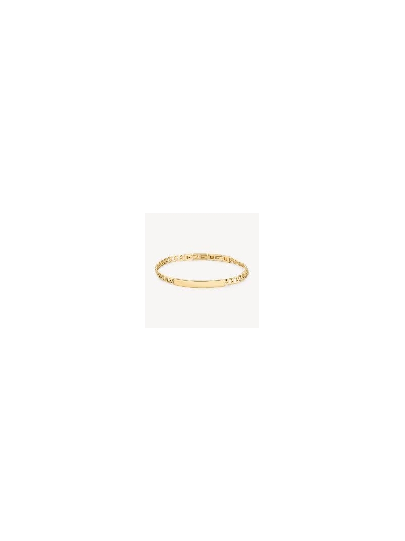 Acquista ora bracciale catena grumetta con piastrina su elefantebianco.jewelry