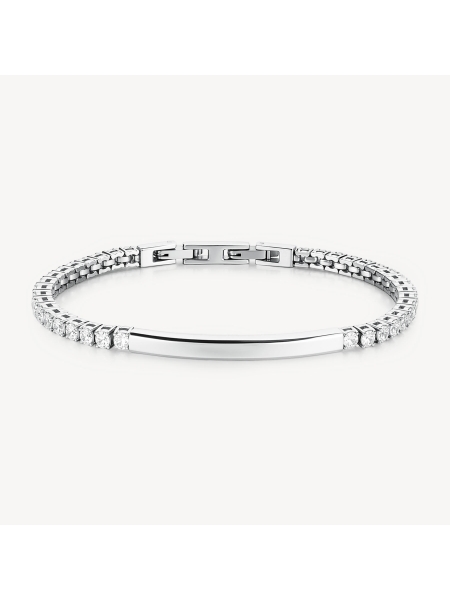 Acquista ora bracciale tennis con piastrina su elefantebianco.jewelry