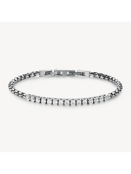 Acquista ora bracciale catena maglia veneziana e zirconi su elefantebianco.jewelry